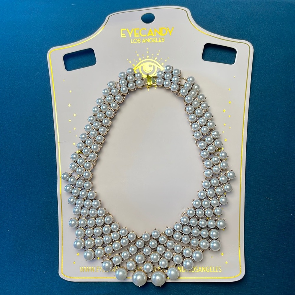 Eye Candy Emma Pearl Statement Necklace